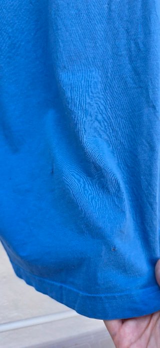 Camiseta Puma Azul Logo Neón