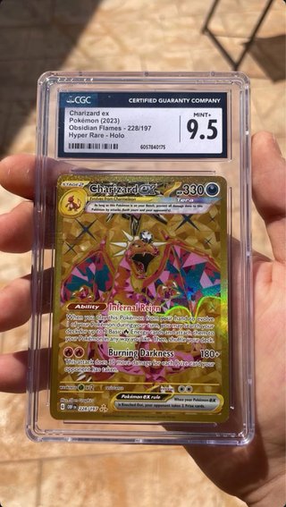 Carta Pokémon Charizard EX 228/197 CGC 9.5