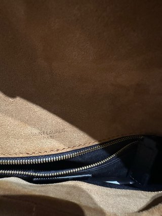 Bolso YSL Piel Marrón Dorado