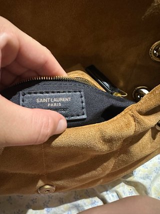 Bolso YSL Piel Marrón Dorado