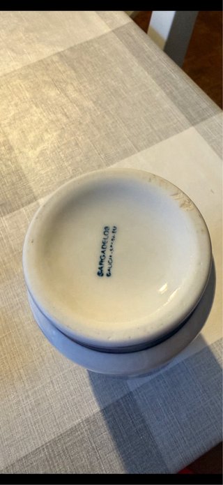 Lapicero Cerámica SARGADELOS Azul Blanco
