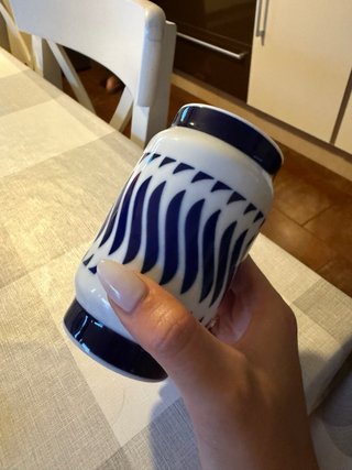Lapicero Cerámica SARGADELOS Azul Blanco