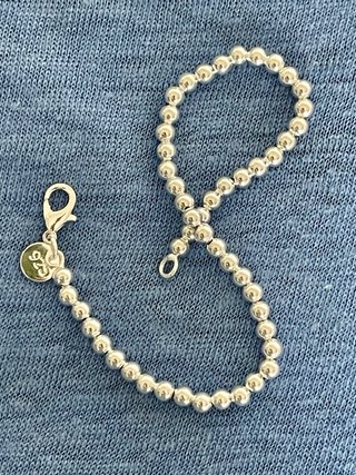 Pulsera Plata 925 Bolitas 20 cm