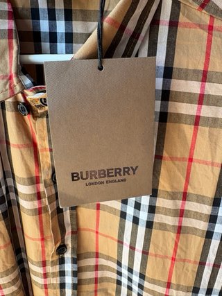 Camisa Burberry cuadros Talla S
