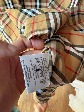 Camisa Burberry cuadros Talla S