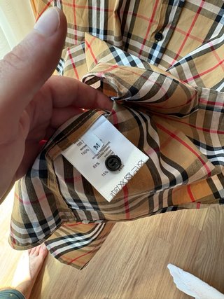Camisa Burberry cuadros Talla S