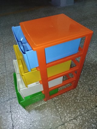 COM-FORT HOUSE Cajoneras Apilables de Plástico