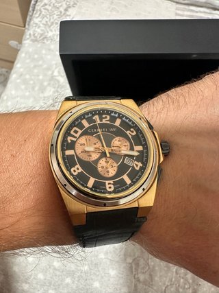 Reloj Cerruti 1881 Hombre Negro/Dorado