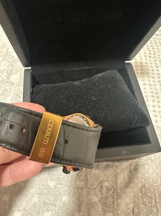 Reloj Cerruti 1881 Hombre Negro/Dorado