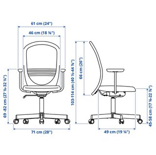 Silla de escritorio ergonómica FLINTAN IKEA