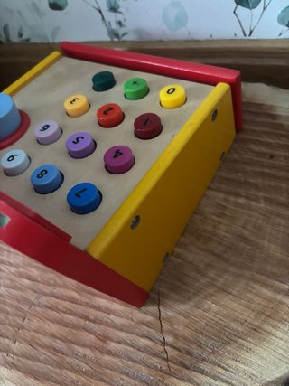 Caja Registradora Madera Juguete