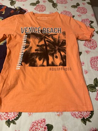 Camiseta corta estampada