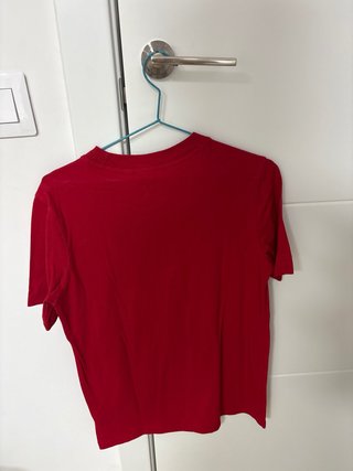 Camiseta Adidas Roja Talla S Mujer