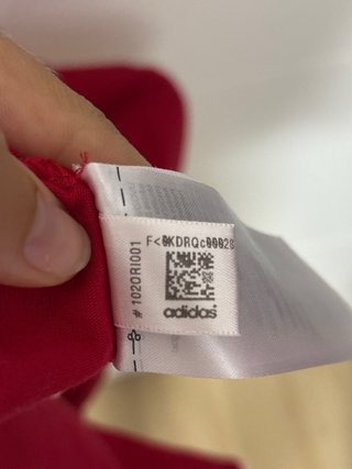 Camiseta Adidas Roja Talla S Mujer