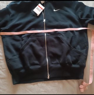 Sudadera Nike Mujer Talla L. Ancha. Negra Nueva