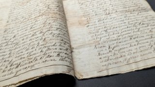 Manuscrito antiguo en latín