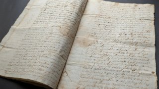 Manuscrito antiguo en latín