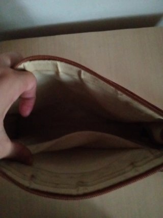 Bolso de hombro Saddle River beige/marrón