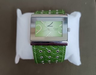 Reloj Cussi Mujer Verde y Plateado