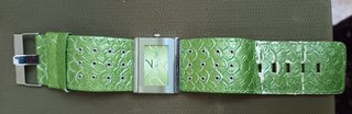Reloj Cussi Mujer Verde y Plateado