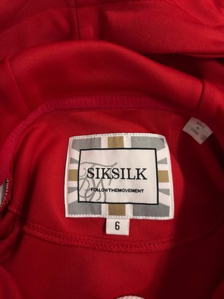 Chándal SikSilk Rojo Talla XS/34/6 Nuevo