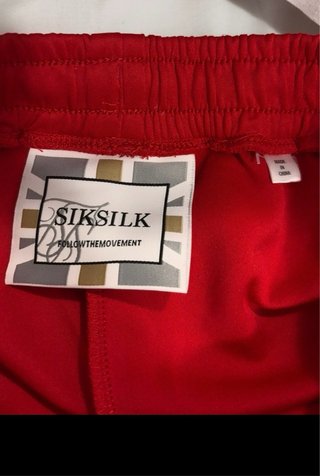 Chándal SikSilk Rojo Talla XS/34/6 Nuevo