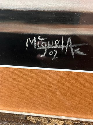 Cuadro bodegón firmado con marco