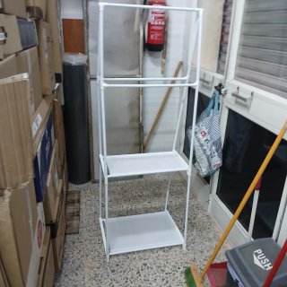 Estantería blanca 2 baldas