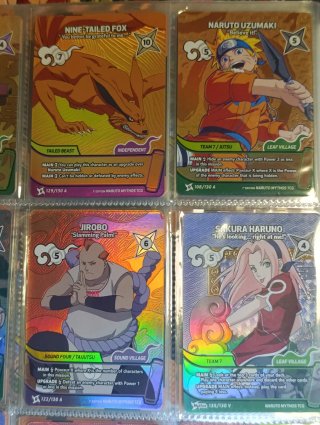 Lote Cartas Coleccionables Naruto Mythos TCG
