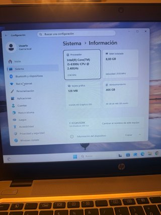 Portátil HP EliteBook 850 G3 Plata y Negro