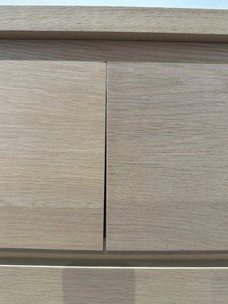Cómoda 6 cajones roble tinte blanco Ikea