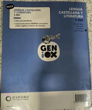 Lengua castellana y literatura Geniox 4 ESO