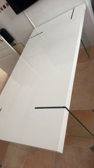 Mesa de cocina de cristal