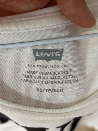 Camiseta Levi's Blanca Talla XS Mujer