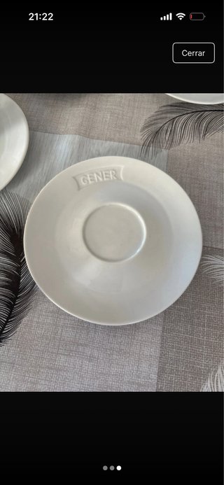 Set tazze da caffè usate solo due volte