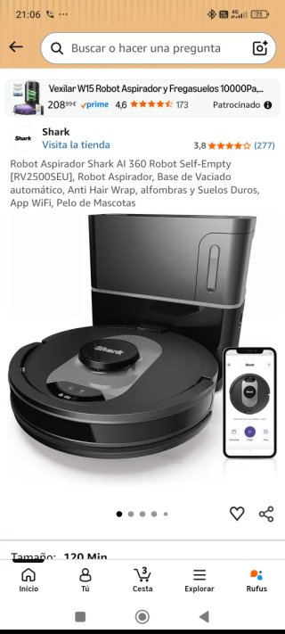 Robot Aspirador Shark AI 360