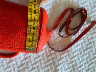 Bolso Satchel Piel DVF Rojo