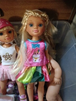 Lote de 4 muñecas accesorios
