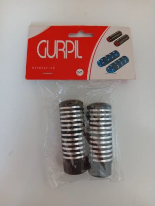 Reposapiés GURPIL Metal Negro/Plateado