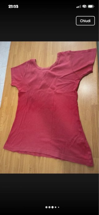 Maglietta rossa in cotone