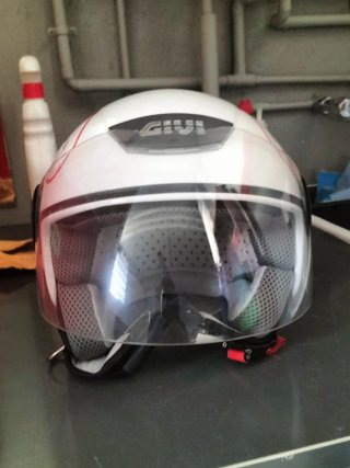 Casco Jet H104FD0147 Blanco Tribal M1
