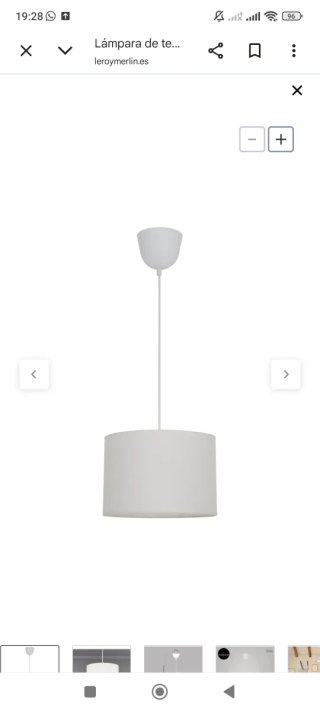 Lámpara de techo blanca