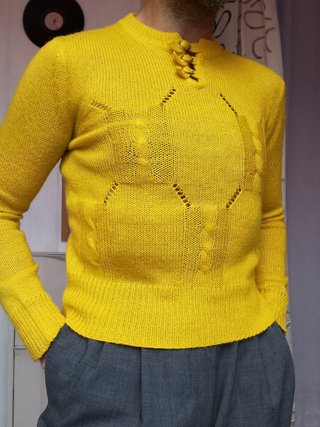 Maglione Best Company giallo MEDIUM VINTAGE Giallo