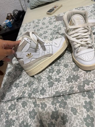 Zapatillas Adidas Forum High Blancas Doradas