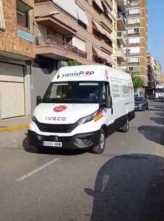 Furgoneta de transporte