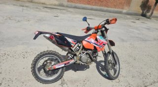KTM 250 Enduro/Motocross Naranja/Blanco