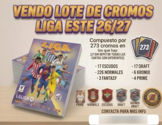 Lote Cromos Liga Este 26/27 Panini