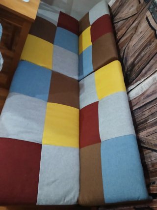 Sofá Cama Patchwork Multicolor