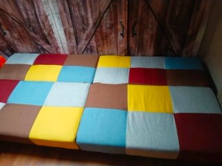 Sofá Cama Patchwork Multicolor