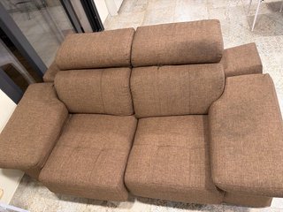 Oferta para HOY  2 Sofás modulares de tela marrón